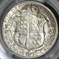 1920 PCGS MS 64 1/2 Crown George V Great Britain Silver Coin (21021001D)