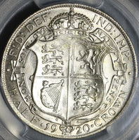 1920 PCGS MS 64 1/2 Crown George V Great Britain Silver Coin (21021001D)