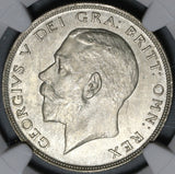 1923 NGC MS 64 1/2 Crown George V Great Britain Silver Coin (21061101C)
