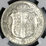 1923 NGC MS 64 1/2 Crown George V Great Britain Silver Coin (21061101C)