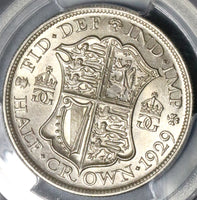1929 PCGS MS 64 1/2 Crown George V Great Britain Silver Coin (21080101D)