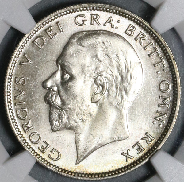 1931 NGC MS 64 1/2 Crown George V Great Britain Silver Coin (21080102D)