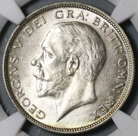 1931 NGC MS 64 1/2 Crown George V Great Britain Silver Coin (21080102D)