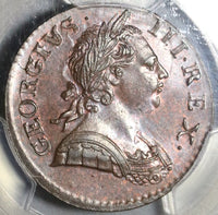 1771 PCGS MS 64 George III 1/2 Penny Great Britain Mint State Colonial Coin (17091201D)