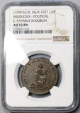 1790s NGC AU 53 Am I Not A Man Slavery Conder 1/2 Penny D&H 1037 (18062505C)