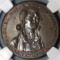 1790s NGC MS 64 Sunface Conder 1/2 Penny Token Oxfordshire Banbury DH 1 Coin (22010703C)