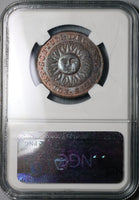 1790s NGC MS 64 Sunface Conder 1/2 Penny Token Oxfordshire Banbury DH 1 Coin (22010703C)