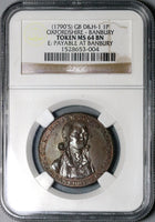 1790s NGC MS 64 Sunface Conder 1/2 Penny Token Oxfordshire Banbury DH 1 Coin (22010703C)