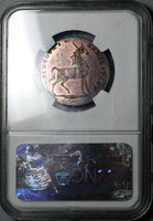 1790s NGC MS 64 RB Ostrich Pidcock's Conder 1/2 Penny Token Middlesex DH 445 Great Britain Coin (16122902D)