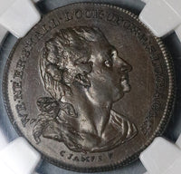 1790s NGC MS 62 Sims 1/2 Penny Garrick Conder Middlesex Tragic Comic Masks DH 478a (22020403C)