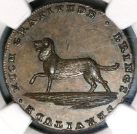 1790s NGC MS 62 Dog Conder 1/2 Penny Spence D&H 750 Mint State Great Britain Coin (19092703C)