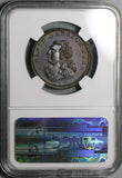 1795 NGC MS 63 Hallan's 1/2 Penny RARE Garrick Conder Warwickshire Birmingham DH 133 RARE (22020402C)