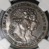 1793 NGC MS 63 Louis XVI & Marie Antoinette Murdered Conder Token Coin Middlesex France DH 995a (19120701C