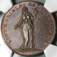 1794 NGC MS 64 Durham South Shields 1/2 Penny Conder Britain Token (23031202C)