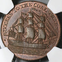 1794 NGC MS 64 Durham South Shields 1/2 Penny Conder Britain Token (23031202C)