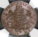 1794 NGC MS 66 Shackelton's Candles Conder 1/2 Penny Token Coin Middlesex DH 477 (19061802D)
