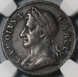 1673 NGC VF Det Charles II Farthing Great Britain England Coin (20072801C)