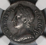 1673 NGC VF Det Charles II Farthing Great Britain England Coin (20072801C)