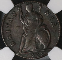 1673 NGC VF Det Charles II Farthing Great Britain England Coin (20072801C)