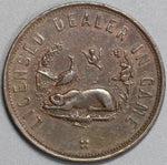 1851 Norwich Dealer in Game Great Britain Farthing Storecard 22mm (15112601SE)