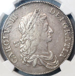 1662 NGC VF 20 Charles II Crown England Great Britain No Edge Year Coin (19091502C)