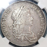 1662 NGC VF 20 Charles II Crown England Great Britain No Edge Year Coin (19091502C)