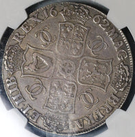 1662 NGC VF 20 Charles II Crown England Great Britain No Edge Year Coin (19091502C)
