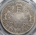 1677/6 PCGS VG 10 Charles II Crown Rare Overdate Great Britain Coin (20092902C)