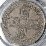 1687 PCGS XF 40 James II Great Britain Crown England Silver Coin (22101602D)