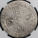 1696 NGC F 12 William III Crown Silver Great Britain Third Bust Coin (21020204C)