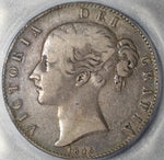 1845 ICG F 15 Victoria Crown 5 Shillings Great Britain Silver Coin (21053101C)