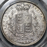 1845 PCGS XF Det Victoria Crown Great Britain Sterling Silver Coin (20111901D)