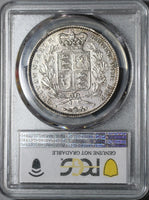 1845 PCGS XF Det Victoria Crown Great Britain Sterling Silver Coin (20111901D)