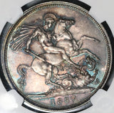 1887 NGC MS 63 Victoria Crown Great Britain Silver St. George Coin (21022103C)