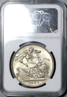 1892 NGC MS 62 Victoria Crown Great Britain Jubilee Silver Coin (20121702C)
