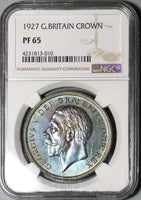 1927 NGC PF 65  Wreath Crown George V Great Britain Proof Coin 15k (16011702D)