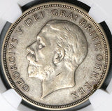 1933 NGC VF 35 George V Crown Great Britain Rare 7k Wreath Silver Coin (22070303C)