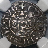 1279 NGC VF 30 England Britain Edward I Silver Penny Canterbury Coin (22052501C)