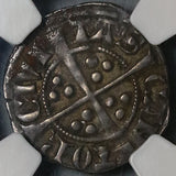 1279 NGC VF 30 England Britain Edward I Silver Penny Canterbury Coin (22052501C)