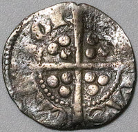 1307-1327 Edward II Long Cross Penny England Britain Canterbury Silver Hammered Coin (21100401R)