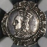 1601 NGC VF 35 Elizabeth I Penny Great Britain England Silver Coin POP 1/0 (21091402C)