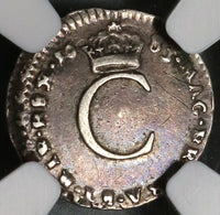 1683 NGC VF 30 Charles II Penny Rare Mint Error Great Britain England Silver Coin (19123101C)