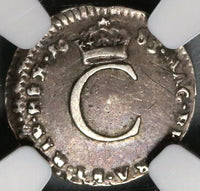1683 NGC VF 30 Charles II Penny Rare Mint Error Great Britain England Silver Coin (19123101C)
