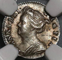 1709 NGC MS 62 Anne Penny Great Britain England Silver Coin POP 1/0 (20012102C)
