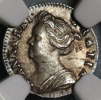 1709 NGC MS 62 Anne Penny Great Britain England Silver Coin POP 1/0 (20012102C)
