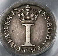 1718 PCGS XF 40 George I Penny Pence Great Britain Silver Coin (22120301C)