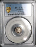 1718 PCGS XF 40 George I Penny Pence Great Britain Silver Coin (22120301C)