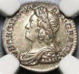 1757 NGC MS 63 George II Silver Penny Great Britain Coin POP 1/0 (20091903C)