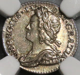 1757 NGC MS 63 George II Silver Penny Great Britain Coin POP 1/0 (20091903C)