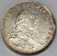 1800 MS 64 George III Maundy Penny Great Britain Silver Pence Coin (21092303C)